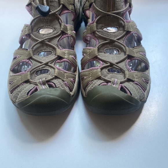Keen Whisper Women’s Waterproof Sandals Sport Sandal Shoes Taupe and Pink Shoe - Picture 4 of 7